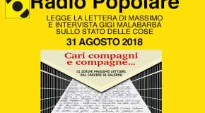 RADIO POPOLARE LEGGE LA LETTERA DI MASSIMO